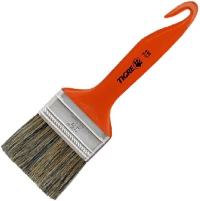 Trincha Econômica Media Cerda Gris, Tigre, Laranja, 2.1/2"